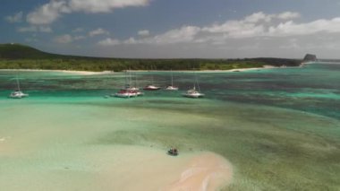 Gabriel Adası, Mauritius 'un insansız hava aracı görüntüsü.