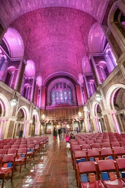 New York City Novembre 2018 Intérieur Cathédrale Saint Barth Nuit — Photo