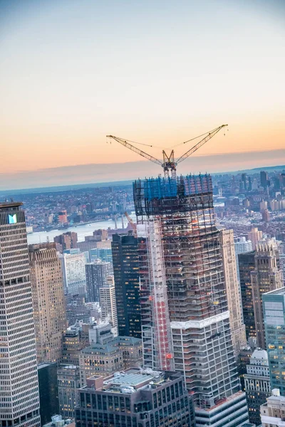 New York City Dezember 2018 Skyline Von Manhattan Bei Sonnenuntergang — Stockfoto