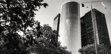 Manhattan 'ın gökyüzü manzarası, New York.