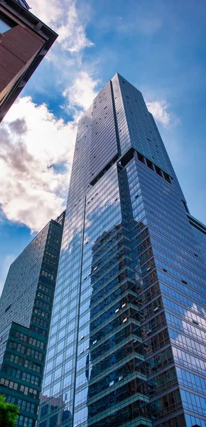 New York City June 2013 Exterior View Manhattan Skyscrapers — стокове фото