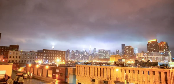New York City Juni 2013 Manhattan Skyline Natten — Stockfoto
