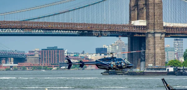 New York City June 2013 Brooklyn Bridge Famous City Landmark — Stock Photo, Image