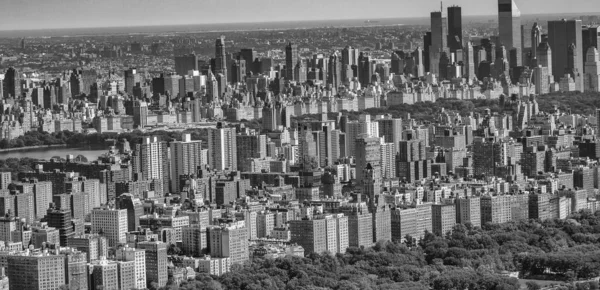 Increíble Vista Aérea Del Horizonte Manhattan Desde Helicóptero Nueva York —  Fotos de Stock