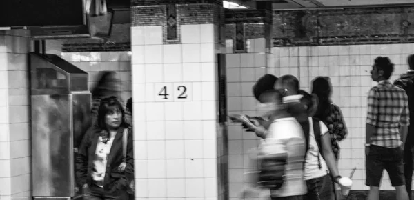 New York City Juni 2013 Manhattan Metrostation Interieur — Stockfoto