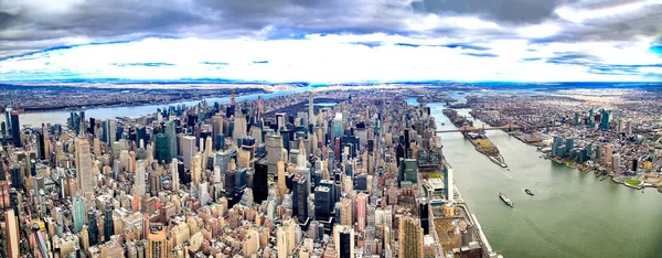 Nova Cidade Iorque Dezembro 2018 Manhattan East River Com Vista — Fotografia de Stock