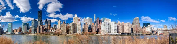 Nova Cidade Iorque Dezembro 2018 Manhattan Skyline Roosevelt Island Park — Fotografia de Stock