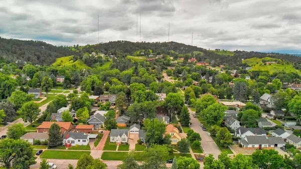 Rapid City Heinäkuu 2019 Arial View Rapid City Pilvisenä Kesäpäivänä — kuvapankkivalokuva