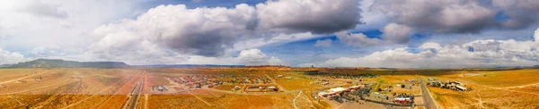 Antenni Panoraamanäkymät Kayenta Ympäröivälle Maaseudulle Usa — kuvapankkivalokuva