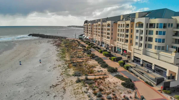 Glenelg Austrália Setembro 2018 Vista Aérea Edifícios Longo Costa — Fotografia de Stock