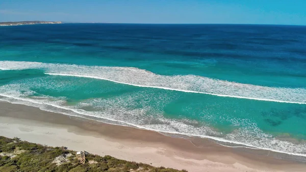 Pennington Bay Kangaroo Island Amazing Aerial View Coastline Drone Sunny — Stock Photo, Image