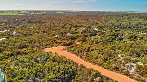 Pennington Bay Kangaroo Island Vista Aérea Incrível Costa Drone Dia — Fotografia de Stock