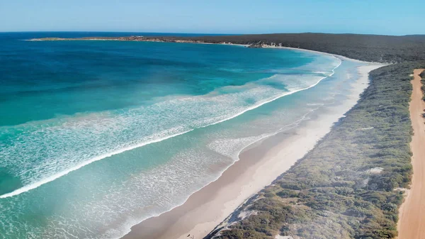 Pennington Bay Kangaroo Island Vista Aérea Incrível Costa Drone Dia — Fotografia de Stock