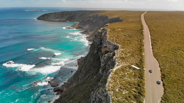 Parque Nacional Flinders Chase Kangaroo Island Vista Aérea Incrível Estrada — Fotografia de Stock