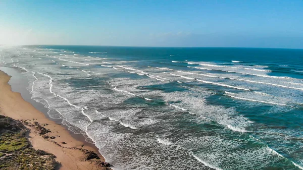Вид Повітря Красиві Хвилі Пляжі — стокове фото