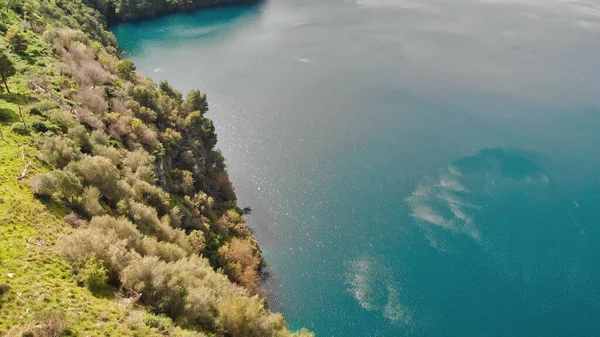 Mount Gambier South Australia Drone Aerial View Beautiful Blue Lake — Stock Photo, Image