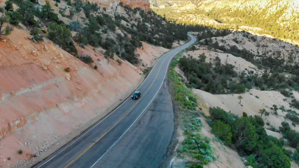 Mountain Road Canyon Aerial View — Stock Photo, Image