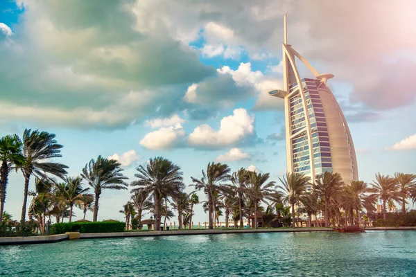 Dubai Uae December 2016 Burj Arab Madinat Jumeirah — стокове фото