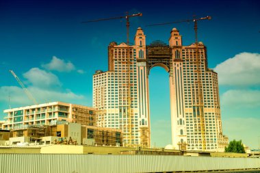 ABU DHABI, BAE - 8 ARALIK 2016: Atlantis Hotel, Abu Dabi. Jumeirah Adası