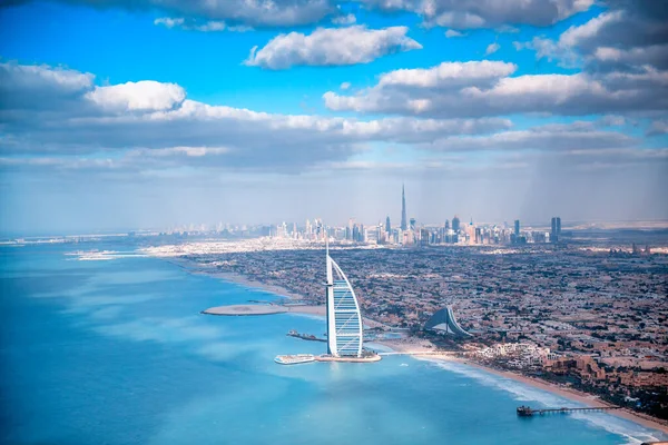 Dubai Vae Dezember 2016 Luftaufnahme Der Innenstadt Von Dubai Und — Stockfoto