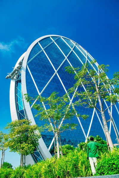 Abu Dhabi Eau Diciembre 2016 Edificio Sede Aldar Este Primer — Foto de Stock