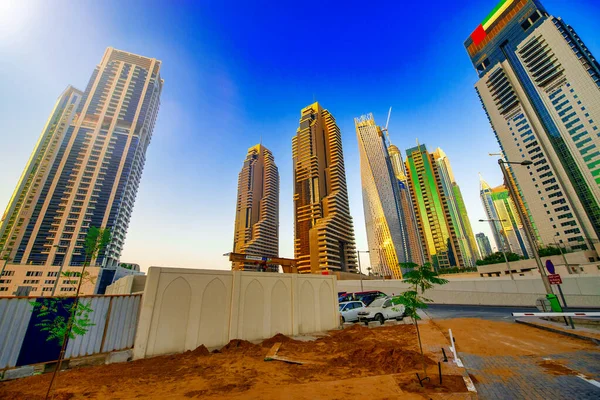 Dubai Emiratos Árabes Unidos Diciembre 2016 Tráfico Por Carretera Marina — Foto de Stock