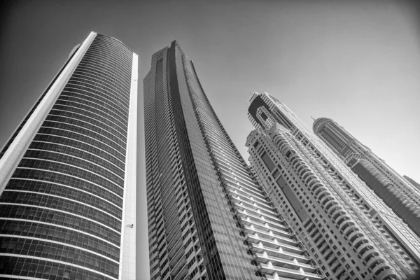 Dubai Eae December 2016 Dubai Marina Naplementekor Felhőkarcolók Csatornák Mentén — Stock Fotó