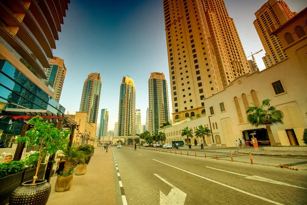 Dubai Émirats Arabes Unis Décembre 2016 Trafic Routier Marina Bay — Photo