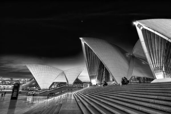 Sydney August 2018 Sydney Harbor Skyline Night Sydney Opera House — Stock Photo, Image