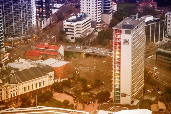 Auckland Ağustos 2018 Gökyüzü Kulesi Nden Havadan Şehir Manzarası Gün — Stok fotoğraf
