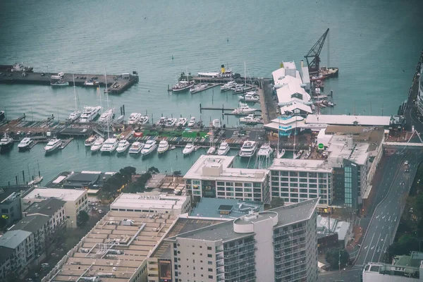 Auckland August 2018 Stadtansicht Aus Der Luft Vom Sky Tower — Stockfoto