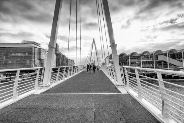 Auckland Août 2018 Pont Riverain Auckland Par Une Belle Matinée — Photo