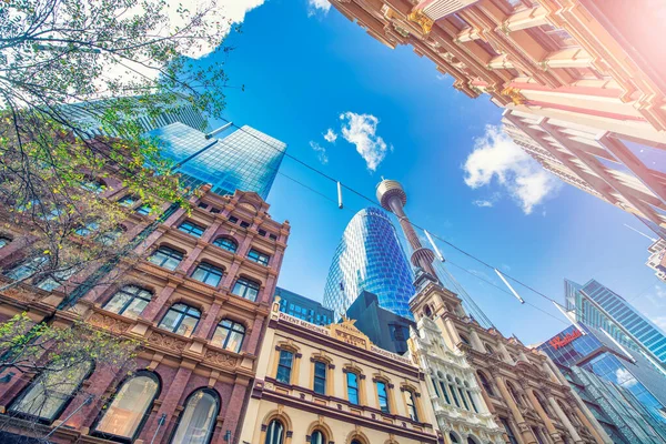 Sydney Australia Agosto 2018 Vista Verso Alto Degli Edifici Pitt — Foto Stock