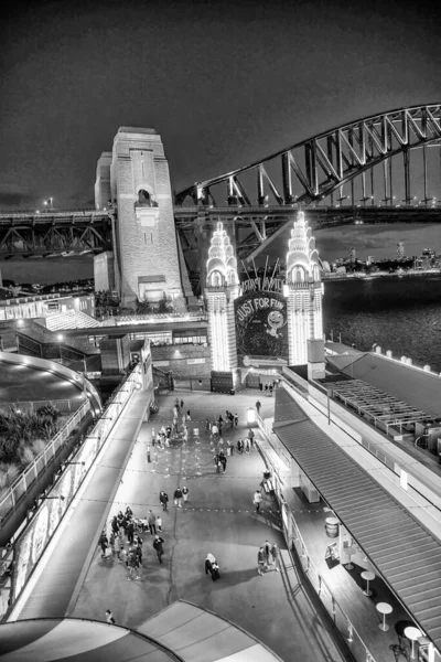 Sydney Août 2018 Sydney Luna Park Skyline Par Une Belle — Photo