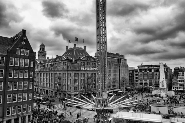 Amsterdam Paesi Bassi Aprile 2015 Damm Square Una Delle Principali — Foto Stock