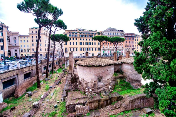 Rome Italy June 2014 罗马Trajan Forum或Foro Traiano的古迹 — 图库照片