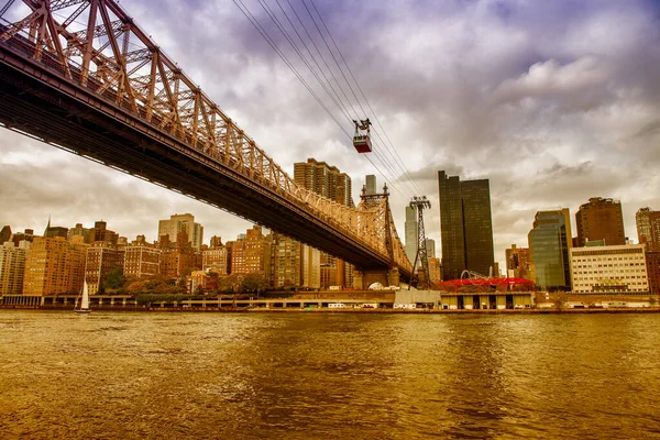 Manhattan Skyline Roosevelt Island New York City Estados Unidos —  Fotos de Stock