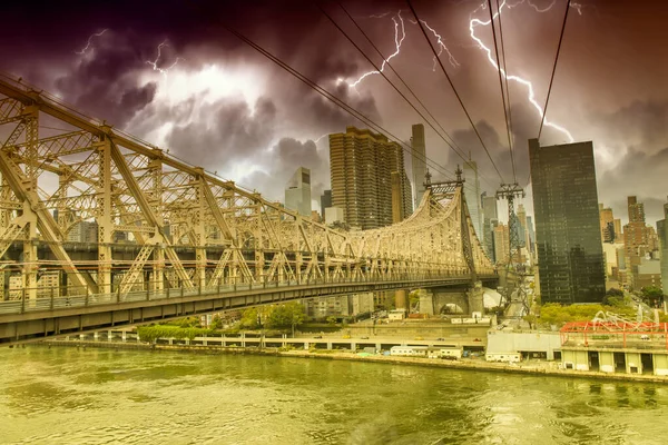 Midtown Manhattan Kommande Storm New York Usa — Stockfoto