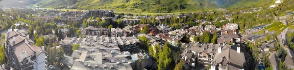 Panoramic Aerial View Vail Summer Sunset Colorado Usa — Stock Photo, Image