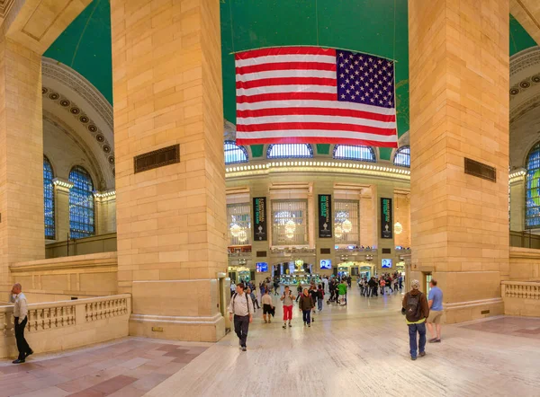 New York City Juni 2013 Panoramaaufnahme Der Großen Zentralen Haupthalle — Stockfoto