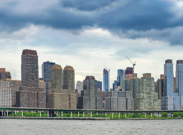Downtown Manhattan Skyline Dusk New York — Foto Stock