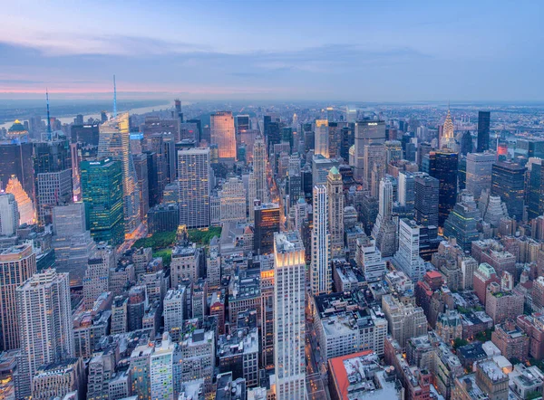 New York City Juni 2013 Panoramisch Uitzicht Vanuit Lucht Manhattan — Stockfoto