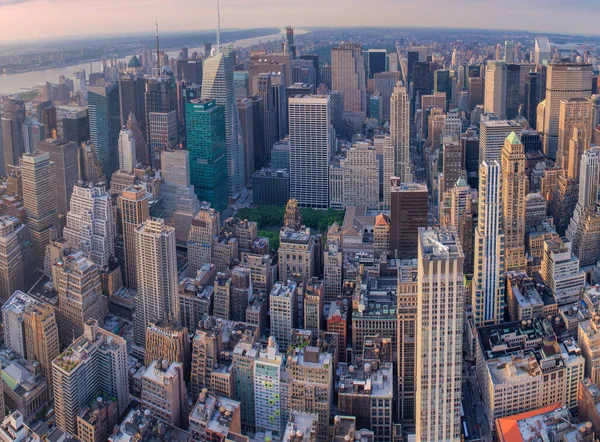 New York City June 2013 Panoramic Aerial View Manhattan City — Stock Photo, Image