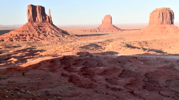 Amazing view of Monument Valley in summer season, USA — Stock Video