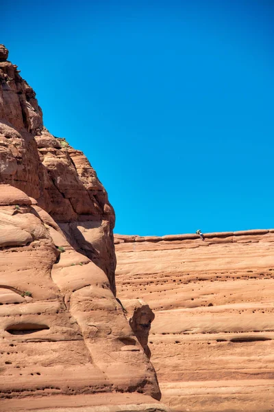 Vista Panorâmica Das Formações Rochosas Parque Nacional Dos Arcos Utah — Fotografia de Stock