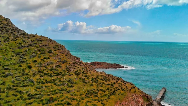 Uitzicht Vanuit Lucht Het Prachtige Platteland Van Second Valley Australië — Stockfoto