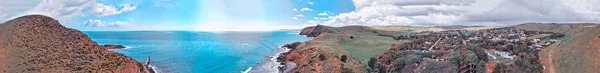 Vista Aerea Panoramica Della Costa Della Second Valley Australia Meridionale — Foto Stock