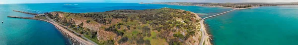 Воздушный Вид Гранитный Остров Виктор Харбур Австралия — стоковое фото