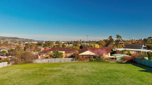 澳大利亚甘比尔山 美丽的早晨空中鸟瞰城市风景 — 图库照片