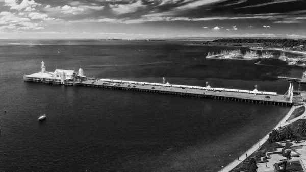 Geelong Australia Aerial View City Coastline Drone — Stock Photo, Image